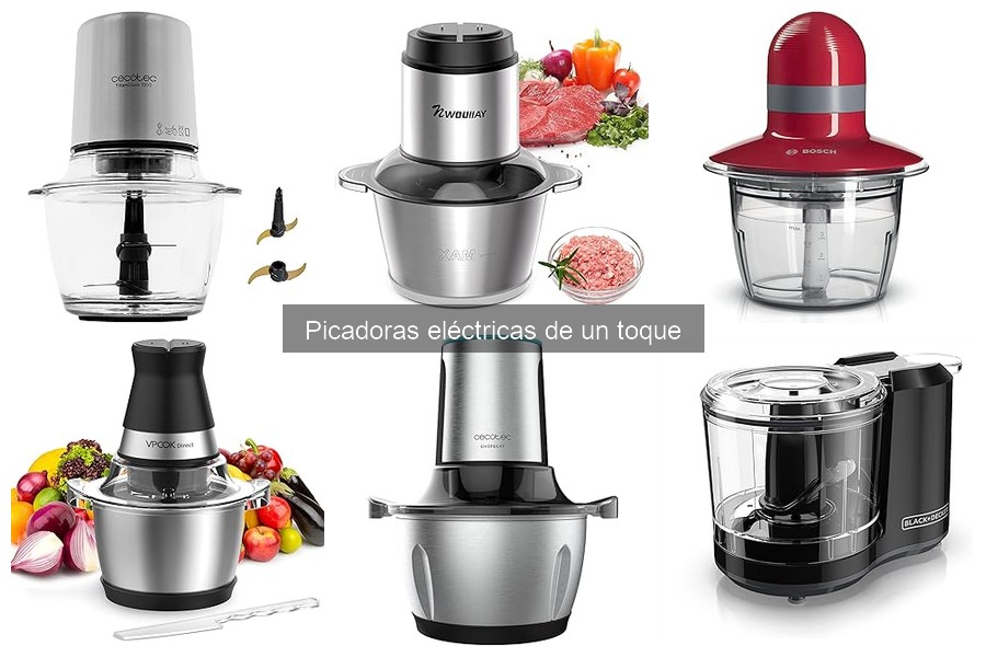 Mejores picadoras eléctricas de un toque para familias grandes