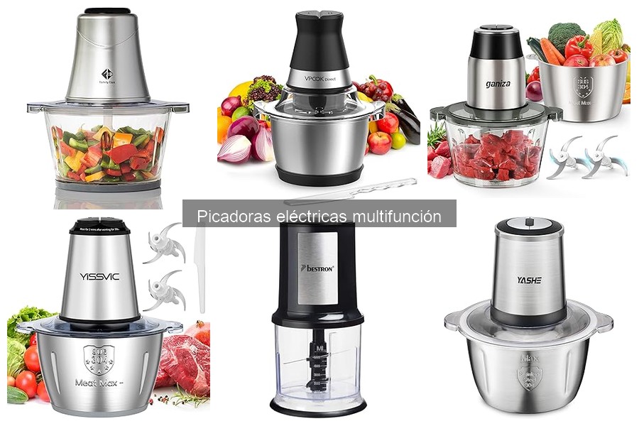 Mejores picadoras eléctricas multifunción en 2023