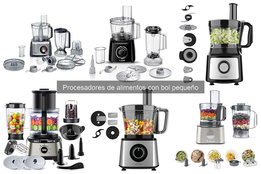 Mejores procesadores de alimentos con bol pequeño para tu cocina