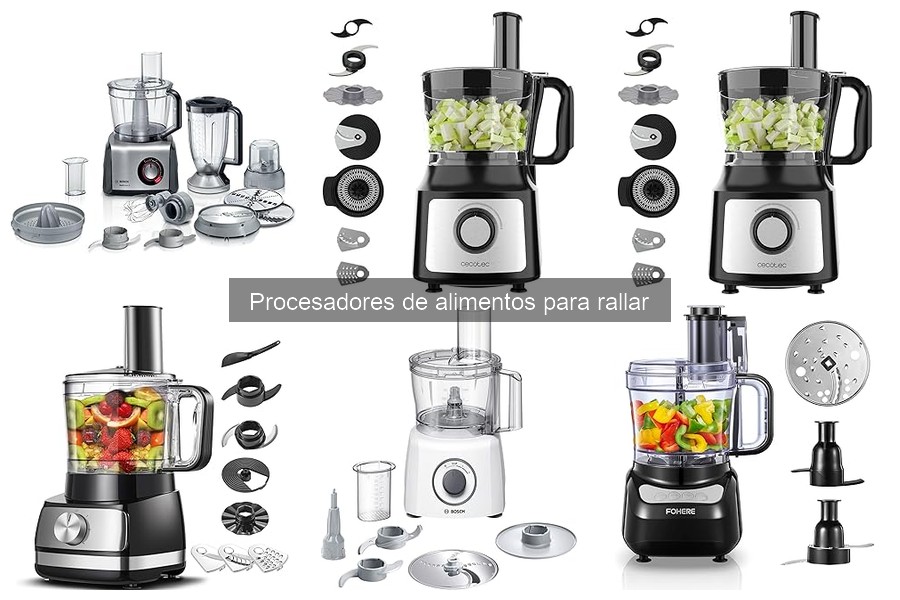 Mejores procesadores de alimentos para rallar en casa