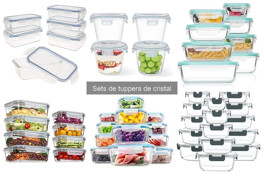 Mejores sets de tuppers de cristal para almacenar alimentos