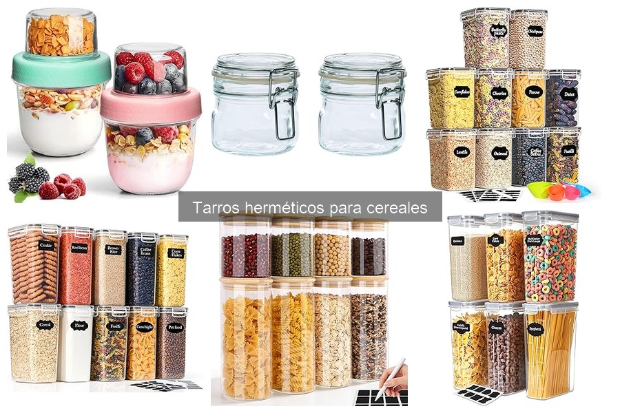 Mejores tarros herméticos para cereales en 2023