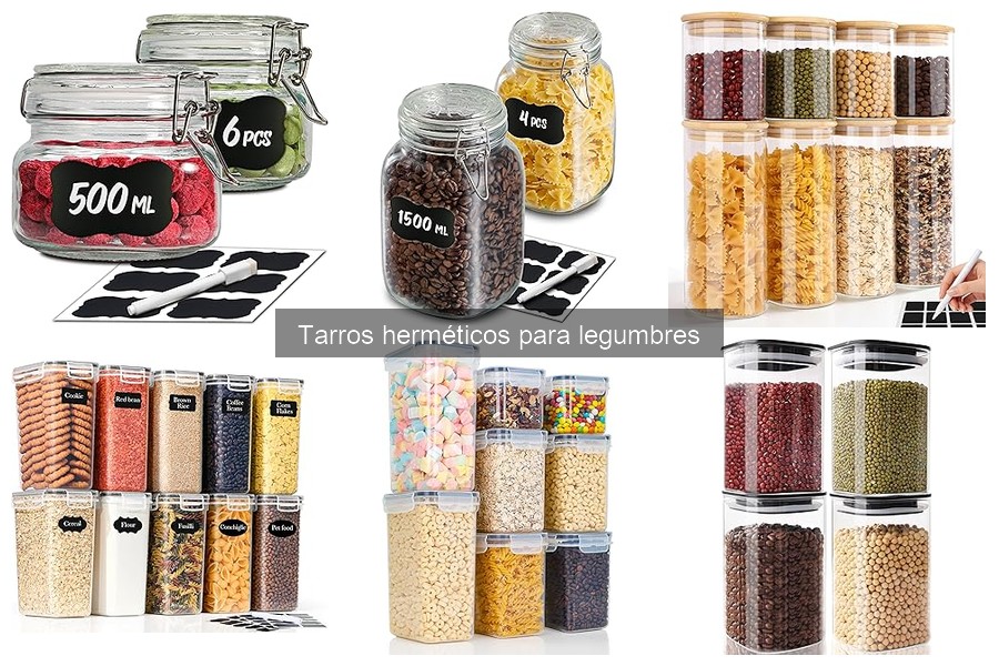 Mejores tarros herméticos para legumbres: comparativa 2023