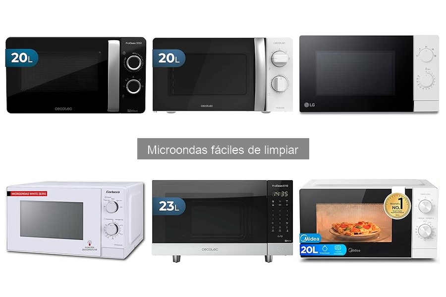 Microondas fáciles de limpiar: ¿Son realmente prácticos?