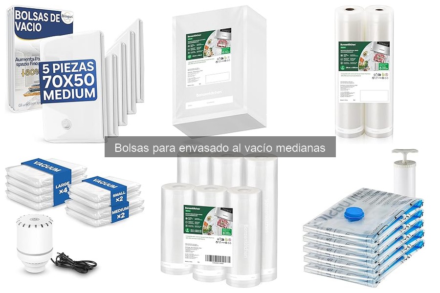 Opiniones sobre las Mejores Bolsas para Envasado al Vacío Medianas