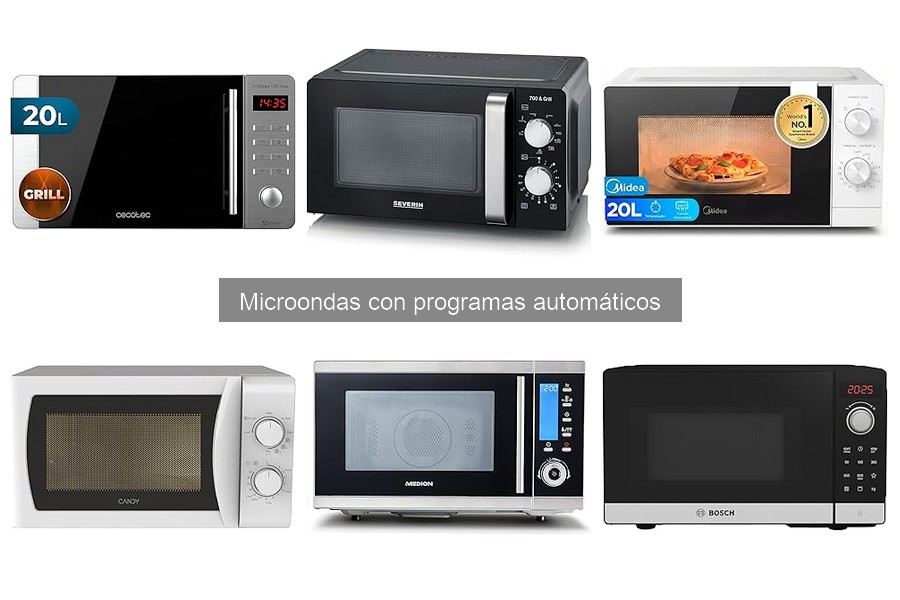 Opiniones sobre microondas con programas automáticos