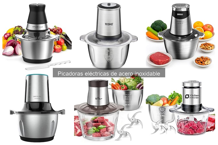 Opiniones sobre picadoras eléctricas de acero inoxidable