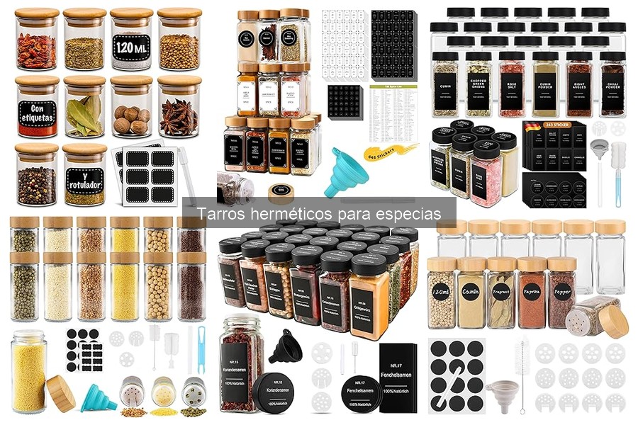 Organiza tus especias en tarros herméticos de forma sencilla