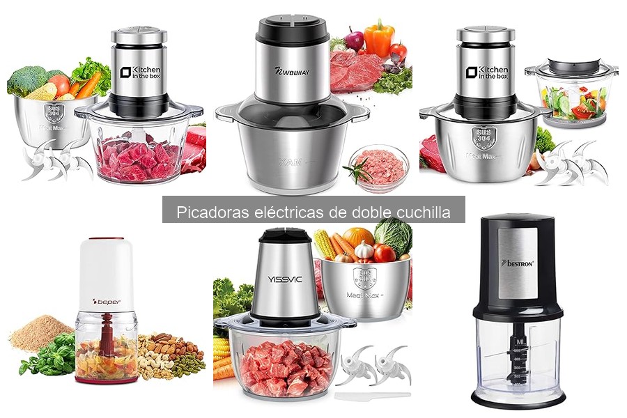 Picadoras eléctricas de doble cuchilla para dietas especiales