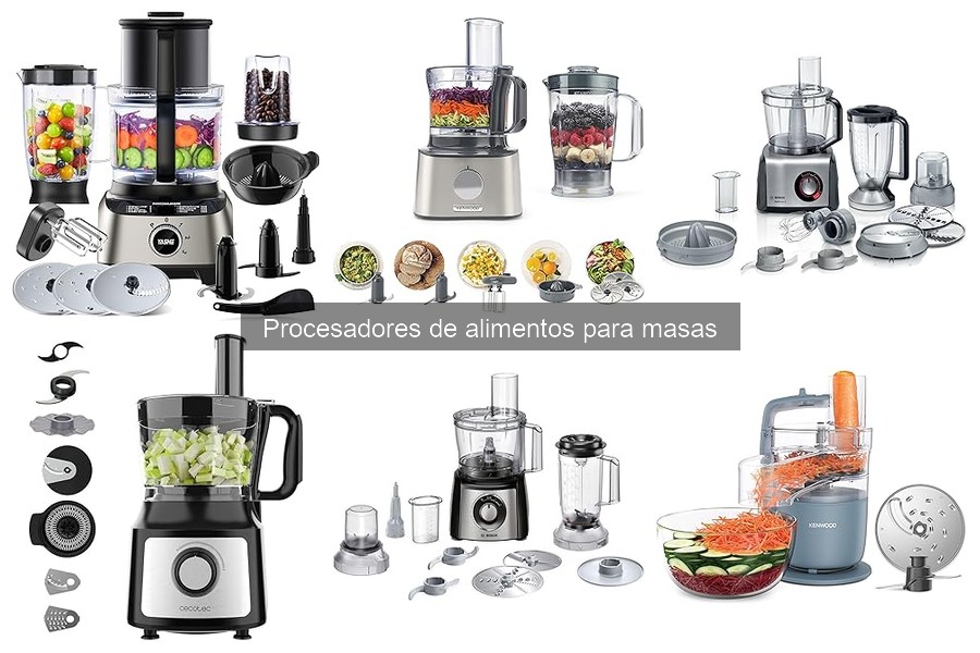 Problemas comunes al usar procesadores de alimentos para masas