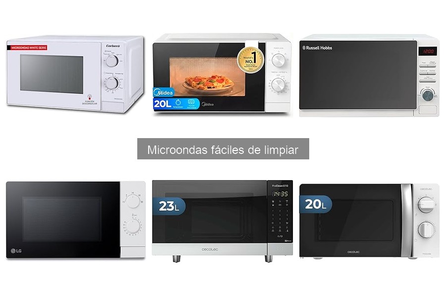 Problemas comunes con microondas fáciles de limpiar