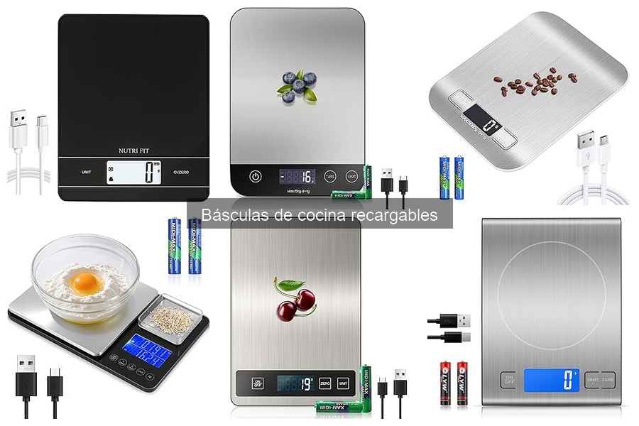 Problemas comunes de básculas de cocina recargables y soluciones