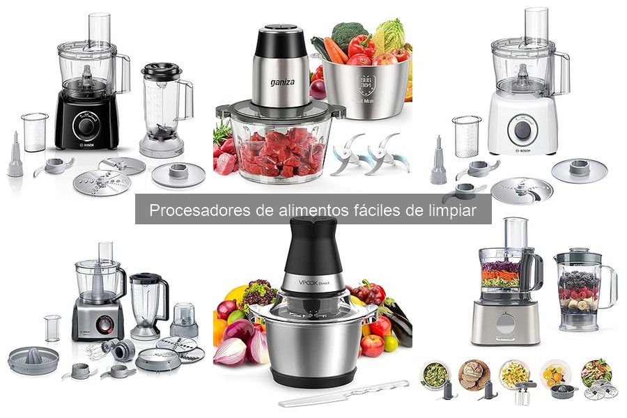 Procesadores de Alimentos Fáciles de Limpiar: Beneficios y Características