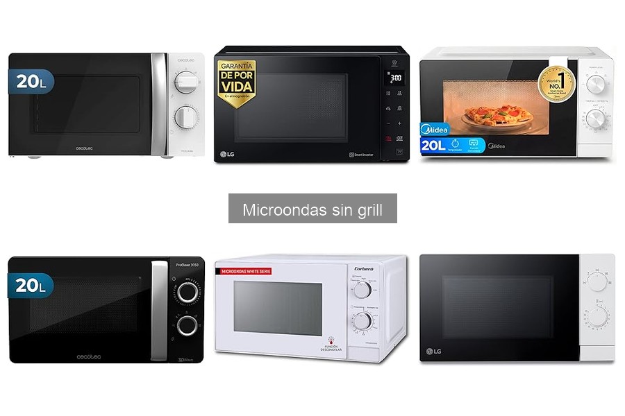 ¿Qué es un microondas sin grill? Descubre sus características
