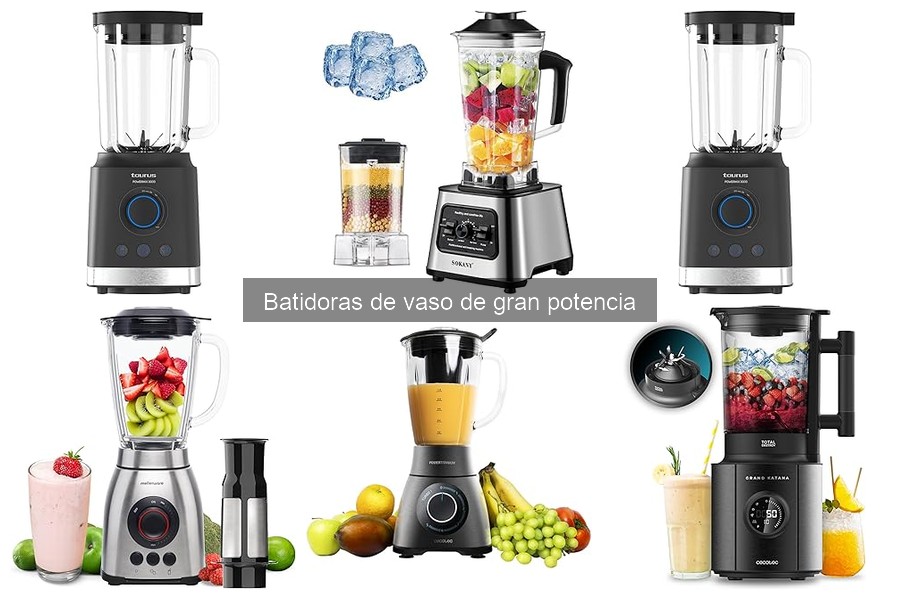 ¿Qué es una batidora de vaso de gran potencia?