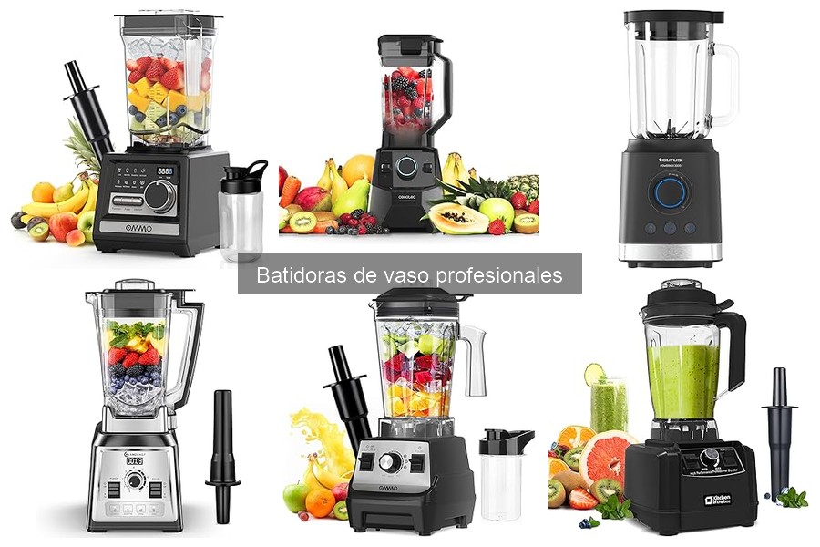 ¿Qué potencia debe tener una batidora de vaso profesional?