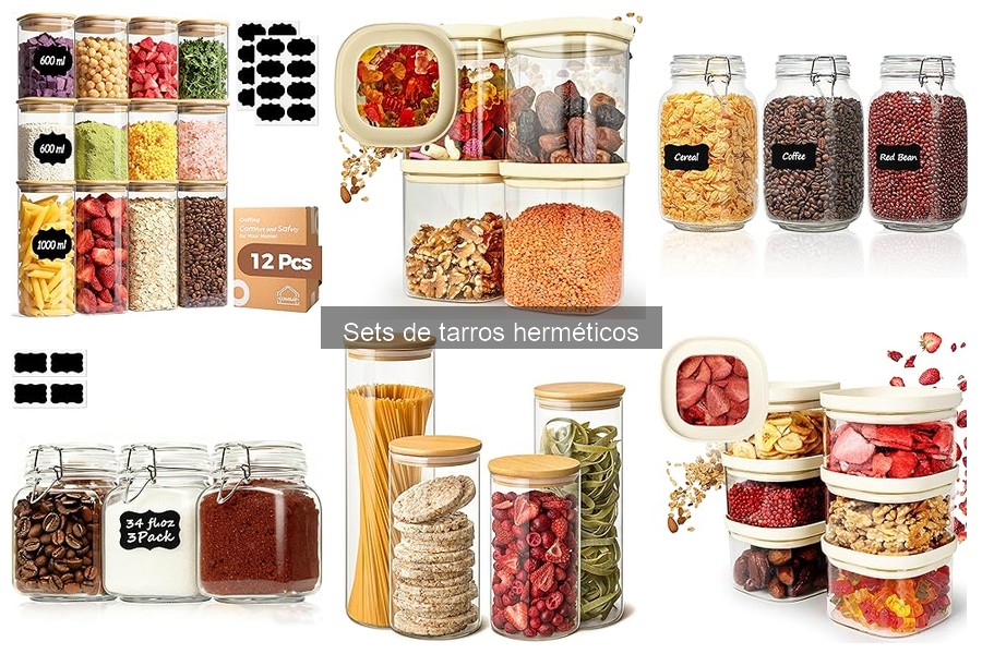 ¿Qué son los sets de tarros herméticos? Descúbrelos aquí
