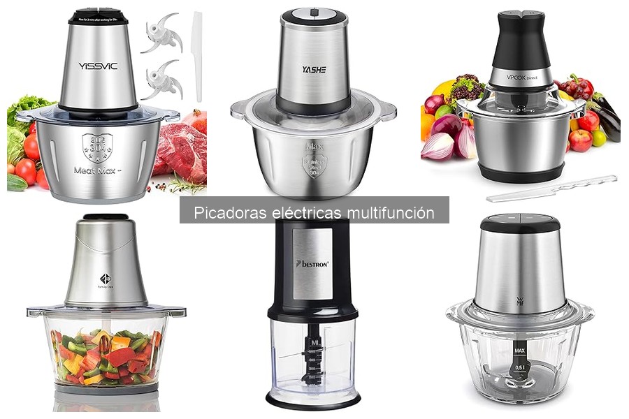 Recetas fáciles con picadoras eléctricas multifunción