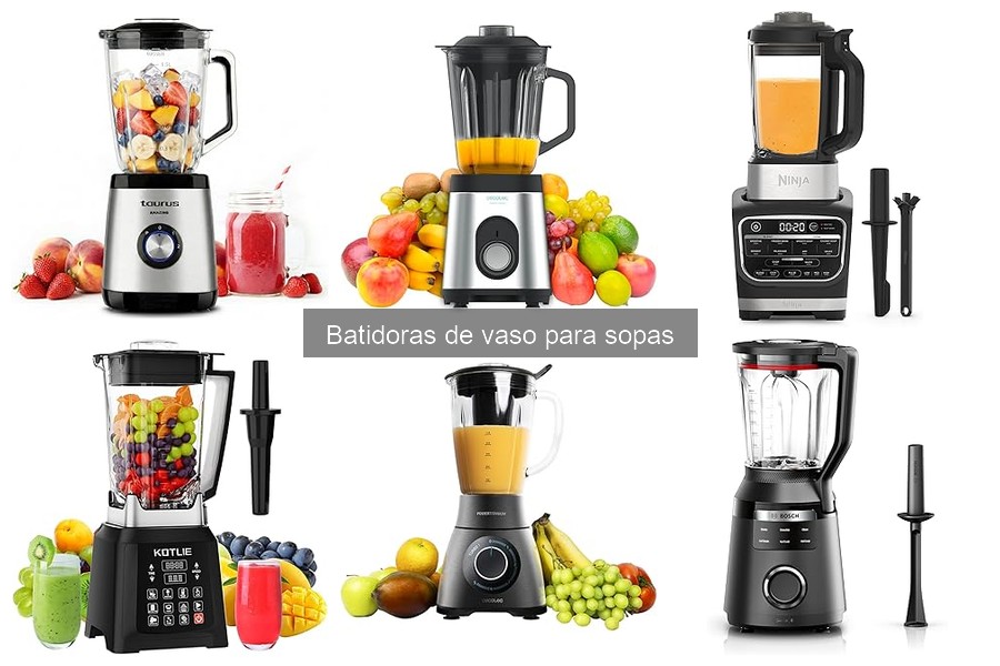 Recetas fáciles de sopas con batidora de vaso