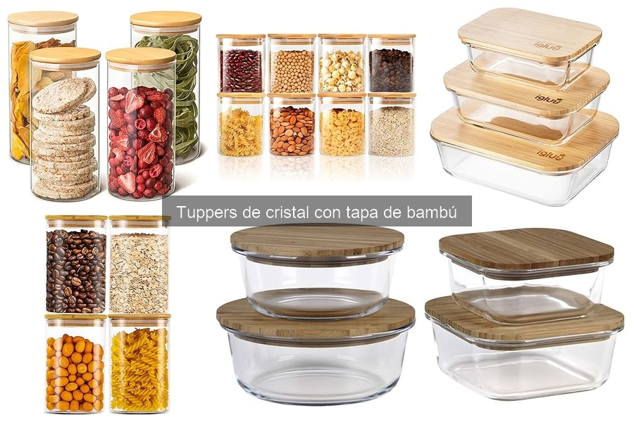 ¿Son aptos los tuppers de cristal con tapa de bambú para microondas?