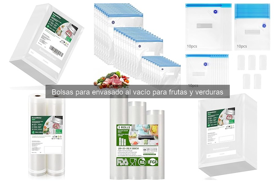 Tipos de bolsas para envasado al vacío y sus usos prácticos