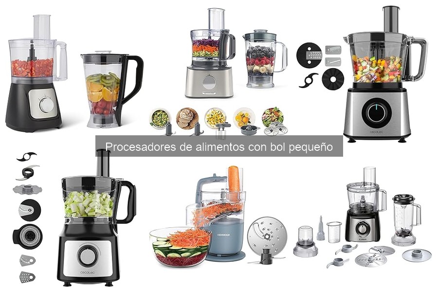Tipos de procesadores de alimentos con bol pequeño