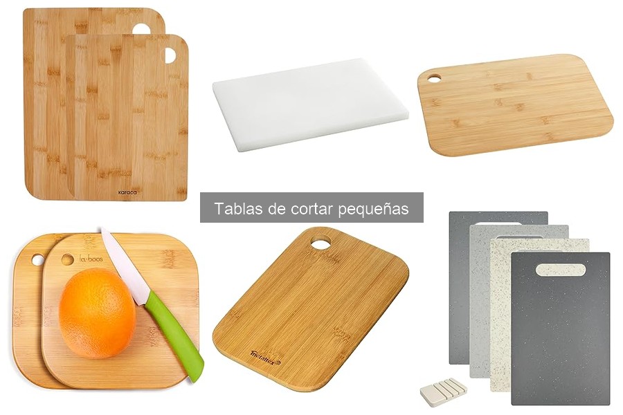 Tipos de tablas de cortar pequeñas: madera, plástico y bambú