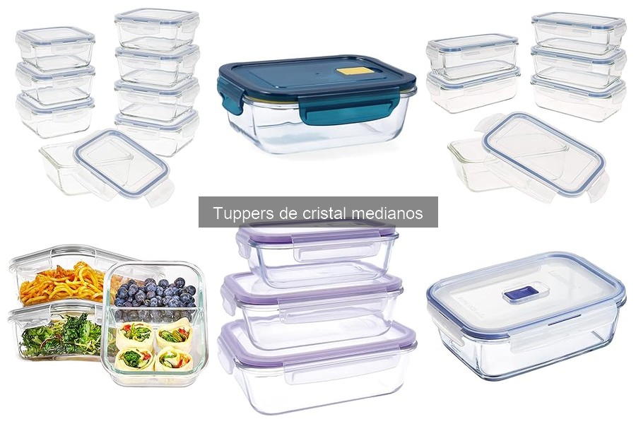 Usos creativos de tuppers de cristal medianos en la cocina