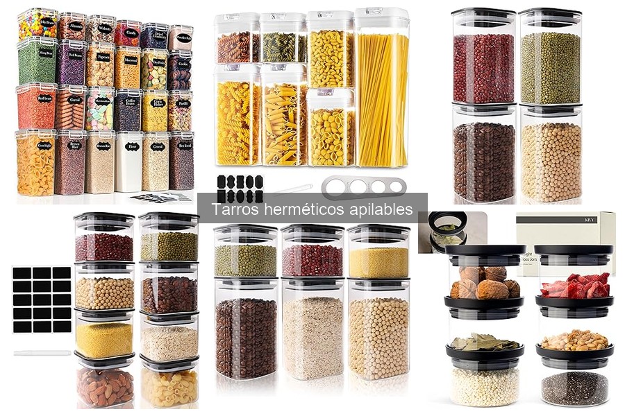 Ventajas de los tarros herméticos apilables para conservar alimentos